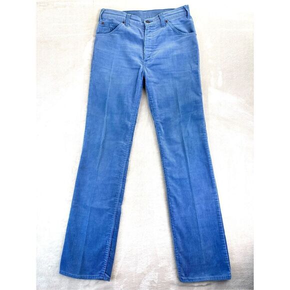 Levi's Other - Vintage 70s Levi's Pants Mens 30x33 Blue Corduroy Flare Bootcut Trousers Belgium